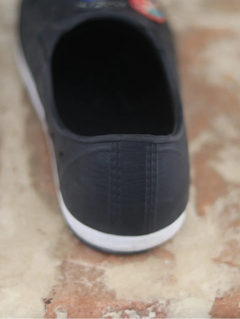 Black Kids Slip-On Ventilated Shoes with Cartoon Charms like Natives